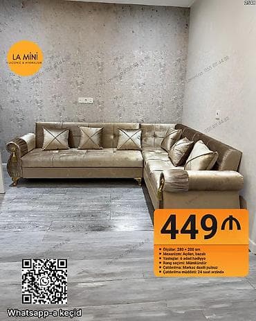 diva divan: Künc divan, Açılan, Bazalı, Şəhərdaxili pulsuz çatdırılma — 1