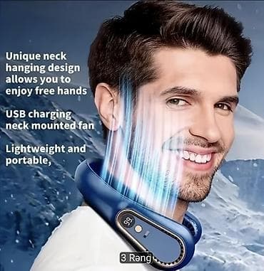 quicks ventilyator: Boyundan taxılan portativ ventilyator - Ergonomik U‑şəkilli dizayn — 5