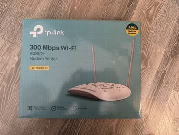 wifi kabel: TP-Link TD-W8961N ADSL2+ modem-router, 300 Mbps Wi-Fi sürəti təmin — 1