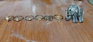 Çantalar: Məhsul: Üzük kolleksiyası və dekorativ fil fiquru MATERİALİ METAL — 2