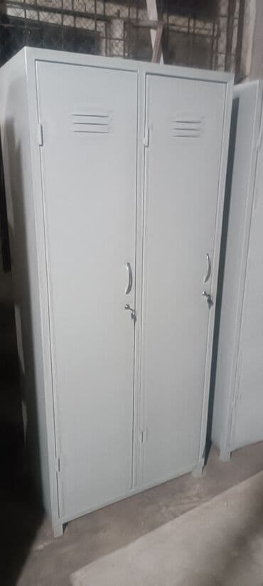 uşaq şkaf: Metall geyim dolabı – 2 qapılı - Material: möhkəm polad konstruksiya — 9