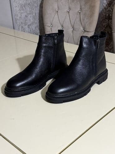 yarı botinkalar: Təmiz dəri kişi üçün çəkmələr(botinka), öz qiymətindən qat-qat ucuz — 3