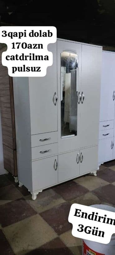 taxtanin qiymeti: Yeni, Açılan, 3 qapılı Düz dolab, Dolab-asılqan — 19
