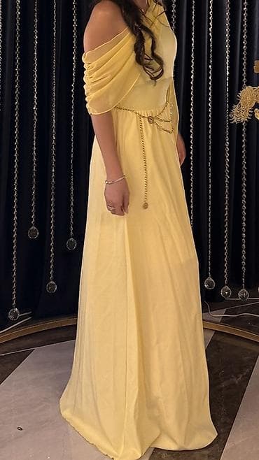 yeni donlar: 1 dəfə geyinilib. Rəngi limon sarısıdır. İdeal vəziyyətdədir — 4