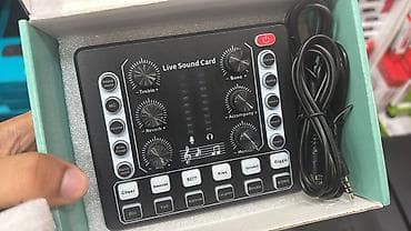 Live Sound Card – çoxfunksiyalı səs kartı və efir konsolu - İdarəetmə — 1
