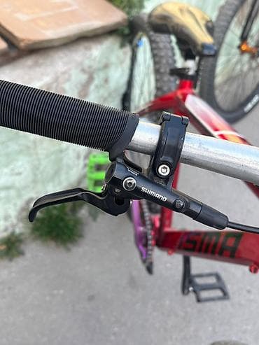 isma velosiped: Dirt/Street tipli dağ velosipedi - Çərçivə: Alüminium, qırmızı rəng — 3