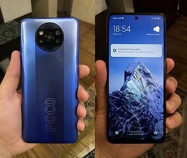 poco telefon: Poco X3, 256 GB, rəng - Mavi, Sensor — 1