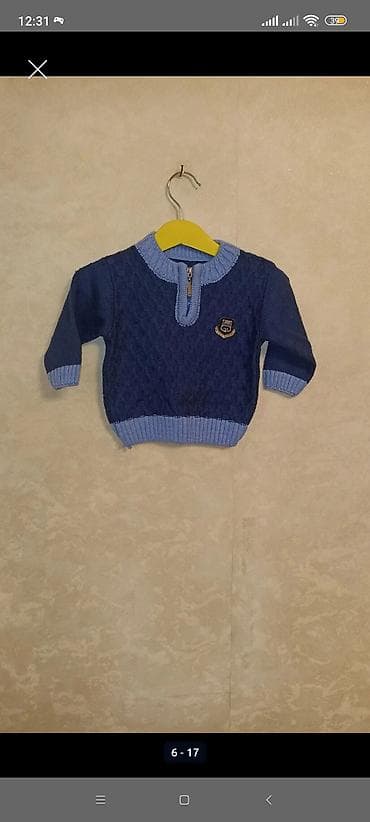 Koftalar, sviterlər: Oğlan uşaqları üçün isti trikotaj sviterlər – 2 model Geyim 1 (6–17 — 3