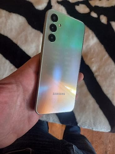 Samsung Galaxy A24 4G, 128 GB, rəng - Gümüşü, Sensor, Barmaq izi, İki sim kartlı
