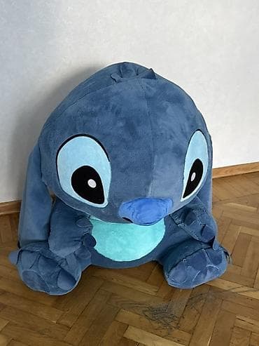 Böyük ölçülü “Stitch” plyuş oyuncağı - Rəng: tünd mavi, açıq mavi