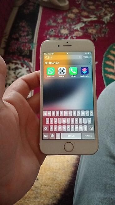 en ucuz apple macbook air: IPhone 6s, 16 GB, Rose Gold, Barmaq izi — 1