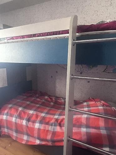 mebel bu: Oğlan və qız üçün, Çarpayı, Matrassız, Siyirməsiz, MDF — 2