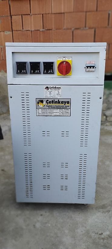 kreditle drel: Çetinkaya AC Gərginlik Stabilizatoru (Tənzimləyici) – 3 faza Texniki — 1