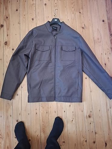 Şortlar: Kurtka, Dəri, Payız, 3XL — 1