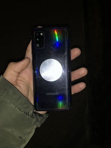 Samsung Galaxy A41, 64 GB, rəng - Mavi, Face ID, Barmaq izi, Qırıq