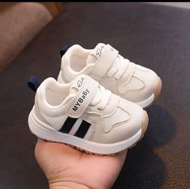 детские кроссовки для танцев: Məhsul: Uşaq idman ayaqqabısı “MY BaBy” 22sm ölçüsü. - Rəng: süd-ağ — 1