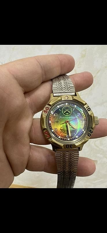 Сумки: Наручные часы, Vostok, цвет - Золотой — 2