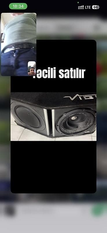 İşlənmiş Kolonka, Növ - Akustik, rəng - Qara