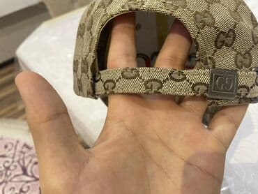 kişilər üçün dəri papaqlar və kepkalar: Kepka, Gucci, One size, rəng - Bej — 2