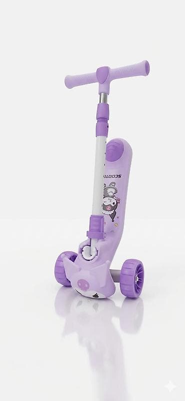 bakavin nədir: Uşaq skuter – Kuromi dizaynlı, musiqili, qatlanan model — 4