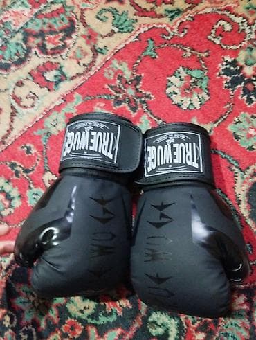 Спортивный инвентарь: Boks əlcəkləri – TRUEWUGE marka, qara rəng. - Material: sintetik dəri — 2