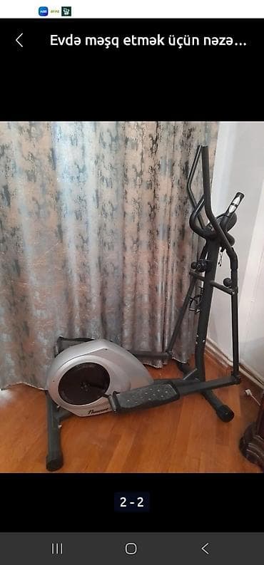 trenajor velo: Evdə məşq etmək üçün nəzərdə tutulmuş bu elliptik trenajor, kardio — 1