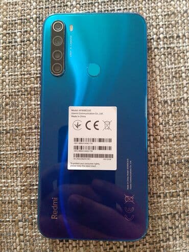 xiaomi redmi note 8 qiymeti: Redmi Note 8, 32 GB, rəng - Mavi, Barmaq izi — 1