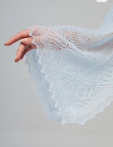 Orenburq əl işi ṣ̌arf.platok 140×60 sm.yayliq