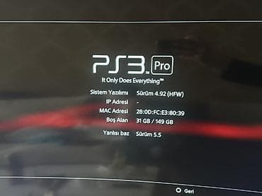 psp 3: PlayStation 3 (PS3) Slim oyun konsolu - Daxili yaddaş: 160 GB (31 GB — 2