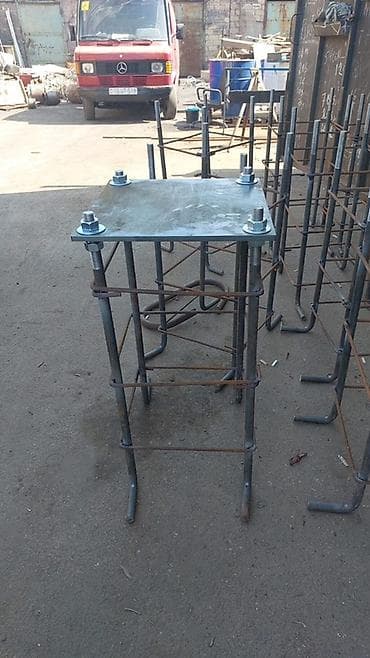 hasar ucun: Anker bolt dəstləri və sütun üçün bünövrə lövhələri - Metal lövhə — 2