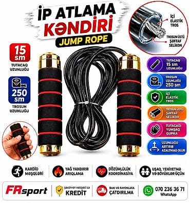 İdman və istirahət: 💥 ip atdı, priqilka, hoppanma ipi ✅ 7/24 əlaqə saxlaya bilərsiz. ✅ — 1
