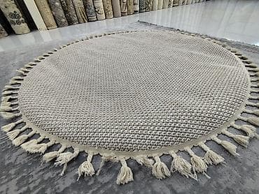 Декор и интерьер: Boho tərzində oval xalça - Forma: oval - Rəng palitrası: krem, bej və — 5