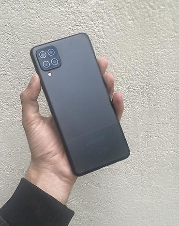 Мобильные телефоны и аксессуары: Samsung Galaxy A12, 64 ГБ, цвет - Черный, Две SIM карты — 1