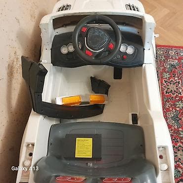 Uşaq üçün elektrikli maşın – ağ rəng, SUV üslubunda kuzov — 3