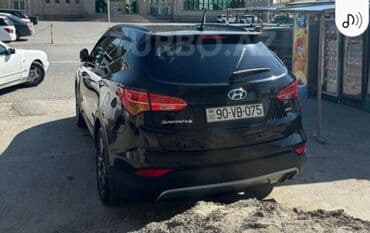 vaz suret qutusu: Hyundai Santa Fe – qara rəngli, şəhər və uzun yola uyğun komfortlu — 6
