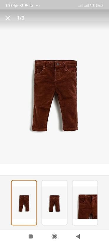 7manat. koton firmasının şalvarı. 9-12 ay. qışlıq içi qalın vilvet