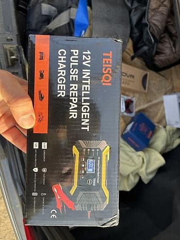 masin apteckasi: 12V akkumulyatorlar üçün şarj cihazı - LCD ekran: gərginlik, cərəyan — 2