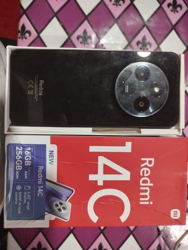 redmi note 14 4g qiymeti: Redmi 14C, 256 GB, rəng - Qara, Barmaq izi — 4