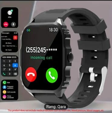 soyuducu et: Yeni, Smart saat, Xiaomi, Sensor ekran, rəng - Qara — 1