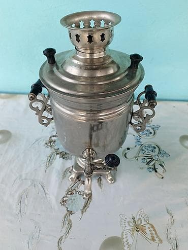 samovar 5l: Samovar, səyahət üçün, kiçik. 3 lt. Tam salamat — 1