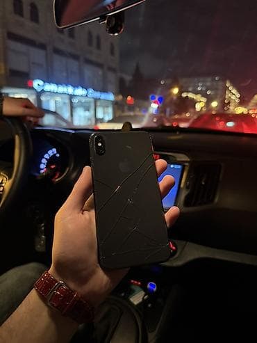 aple: IPhone Xs Max, 64 GB, Space Gray, Qırıq — 2