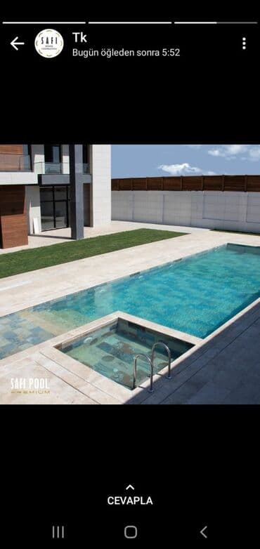 бетонные кольца больших размеров: Hovuz tikintisi, 0 dan hovuzlarin tikilmesi, sade skimer ve dasma — 11