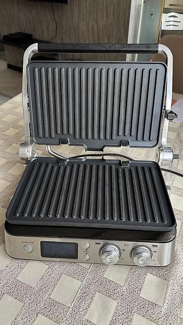 Техника и электроника: Гриль Delonghi, цвет - Серебристый, Б/у, Самовывоз — 6