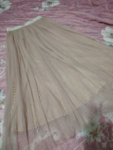 midi məxmər ətəklər: Tul etek,beli rezin,az geyilib ucuz satılır — 1