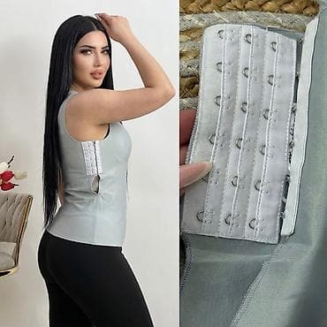ağ şalvar: - Qadınlar üçün formaverən idman köynəyi (tank top). - Yan hissələrdə — 3