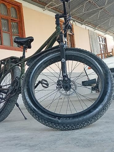 turnik ev ucun type 1: Fat Bike dağ velosipedi - 26x4.0 düym “fat” təkərlər: qum, qar — 4