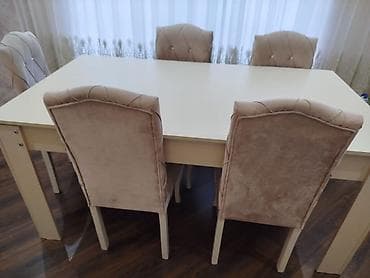 ✅Tecili masa Desti 6 stulla 220 manata satılır yaxsi veziyetde Bine lalafo.az -da ✅Tecili masa Desti 6 stulla 220 manata satılır yaxsi veziyetde Bine