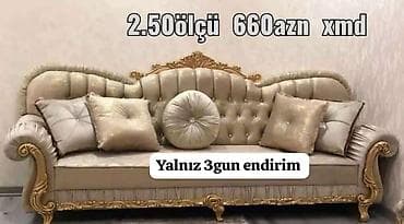 Məhsul: Klassik üslubda divan və gənc otağı dəsti 1) Divan - Ölçü