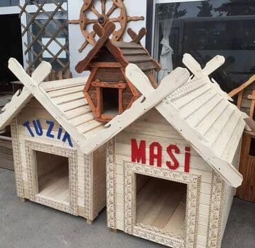 pişik aksesuarlar: Ev heyvanları üçün taxta damcılar - Material: möhkəm taxta, metal — 4