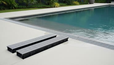 служба чистки канализации: Paslanmayan poladdan “linear” döşəmə drenaj kanalları və künc — 1